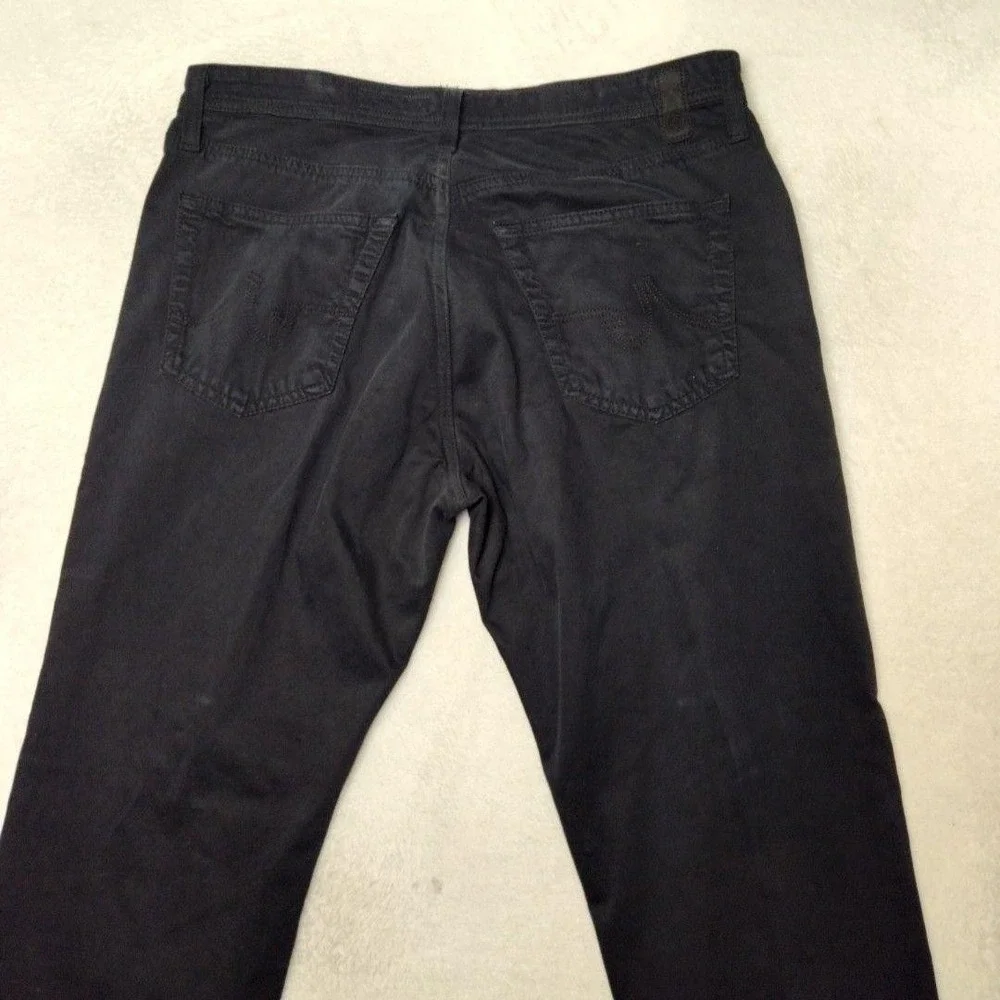 AG Adriano Goldschmied Jeans Mens 36x32 Black Protege Straight Leg Denim USA